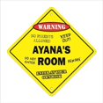 thumbnail image 1 of 12 x 12 in. Crossing Zone Xing Room Sign - Ayanas, 1 of 1