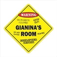 thumbnail image 1 of 12 x 12 in. Crossing Zone Xing Room Sign - Gianinas, 1 of 1