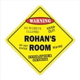 thumbnail image 1 of 12 x 12 in. Crossing Zone Xing Room Sign - Rohans, 1 of 1