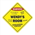 thumbnail image 1 of 12 x 12 in. Crossing Zone Xing Room Sign - Wendys, 1 of 1