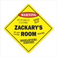 thumbnail image 1 of 12 x 12 in. Crossing Zone Xing Room Sign - Zackarys, 1 of 1