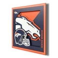 thumbnail image 1 of 12 x 12 in. Denver Broncos 3D Logo Series Wall Art, Multi Color, 1 of 1
