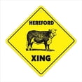 thumbnail image 1 of 12 x 12 in. Hereford Crossing Zone Xing Sign, 1 of 1