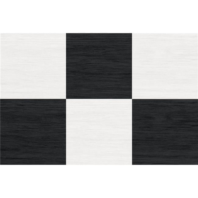 Lawrence Black and White Vinyl Peel and Stick Floor Tiles