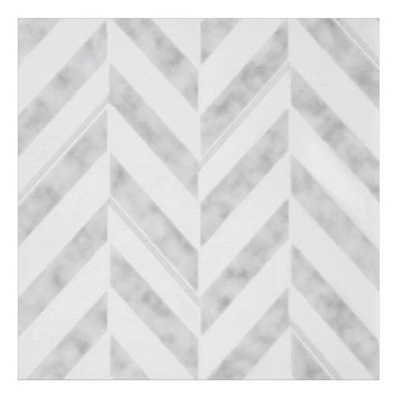 12 x 12 in. Luxury Flooring Retro Self Adhesive Peel & Stick Vinyl Floor Tiles, Chevron