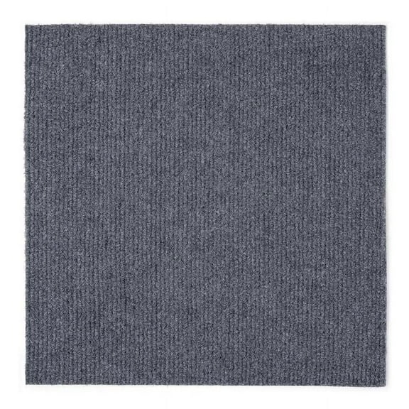 12 x 12 in. Nexus Smoke Self Adhesive Carpet Floor 12 Tile, Grey - 12 sq Ft.