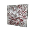 thumbnail image 1 of 12 x 12 in. Red & Grey Flower-Print on Canvas, 1 of 1