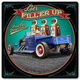 thumbnail image 1 of 12 x 12 in. Satin - 1929 Rod Pick-Up Fill-Up Metal Sign, 1 of 1
