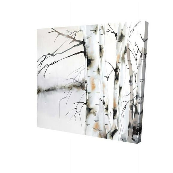12 x 12 in. Winter Birches-Print on Canvas