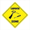 thumbnail image 1 of 12 x 12 in. Zone Xing Crossing Sign - Carpenter, 1 of 1
