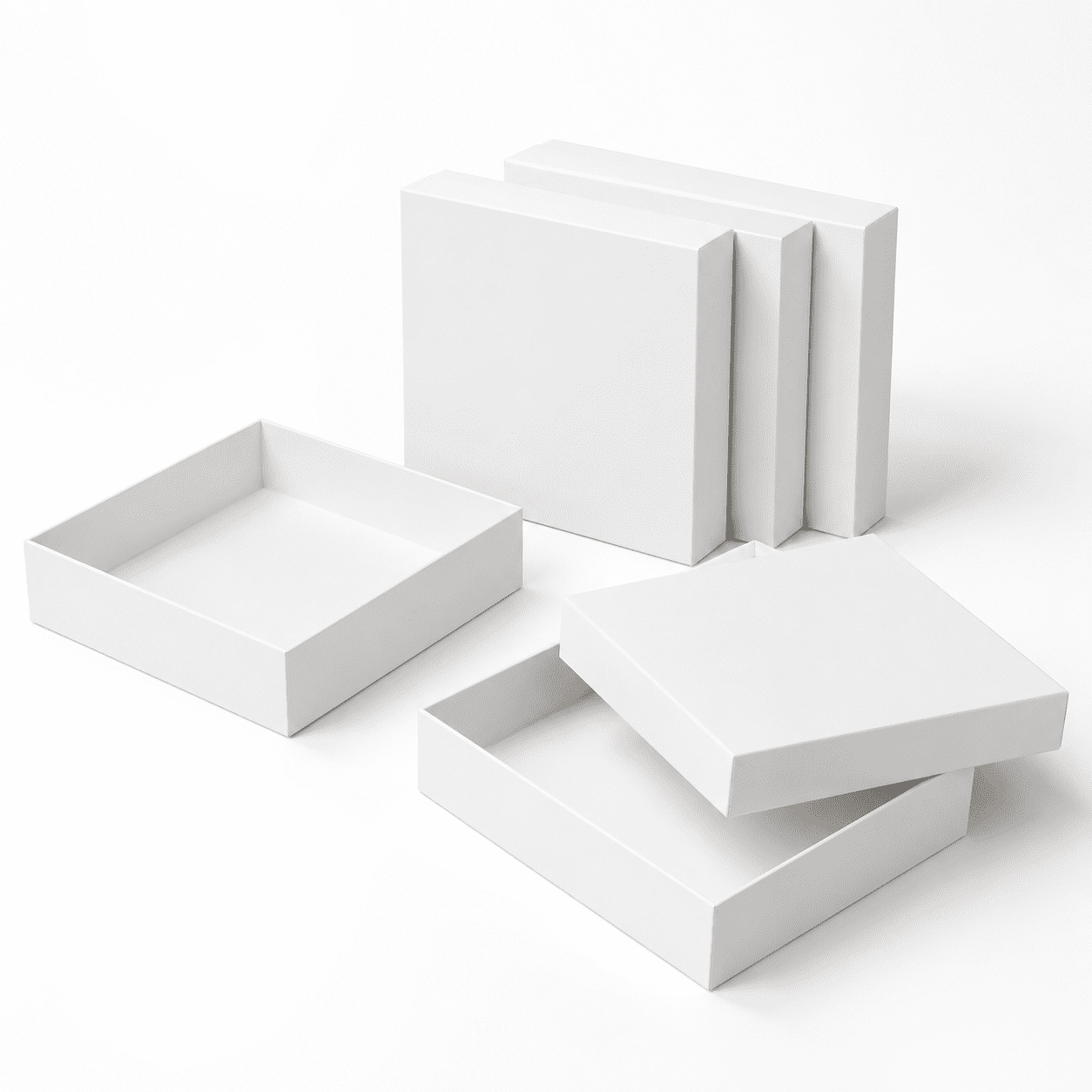 12 x 12 x 2 Inch 10 Pack Square Paper Gift Boxes with Lids for Shirts ...