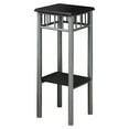 thumbnail image 1 of 12" x 12" x 28" Black Silver Mdf Metal  Accent Table, 1 of 4