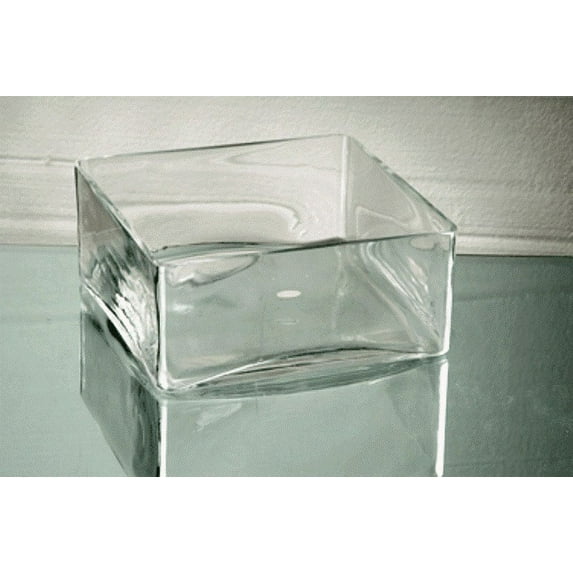 12" x 12" x 4" Square Vase