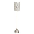 thumbnail image 1 of 12 x 12 x 62 in. Metal Floor Lamp with Crystal Bead Shade, Silver, 1 of 1