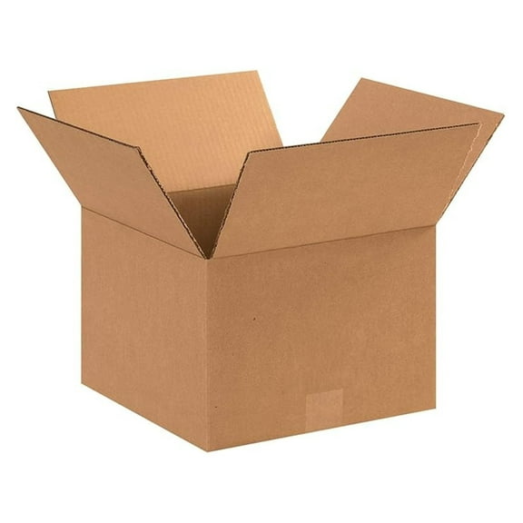 12 x 12 x 8 Inches Shipping Boxes, 25-Count  Strong Corrugated Cartons for Home, Office, Warehouse (BS121208)
