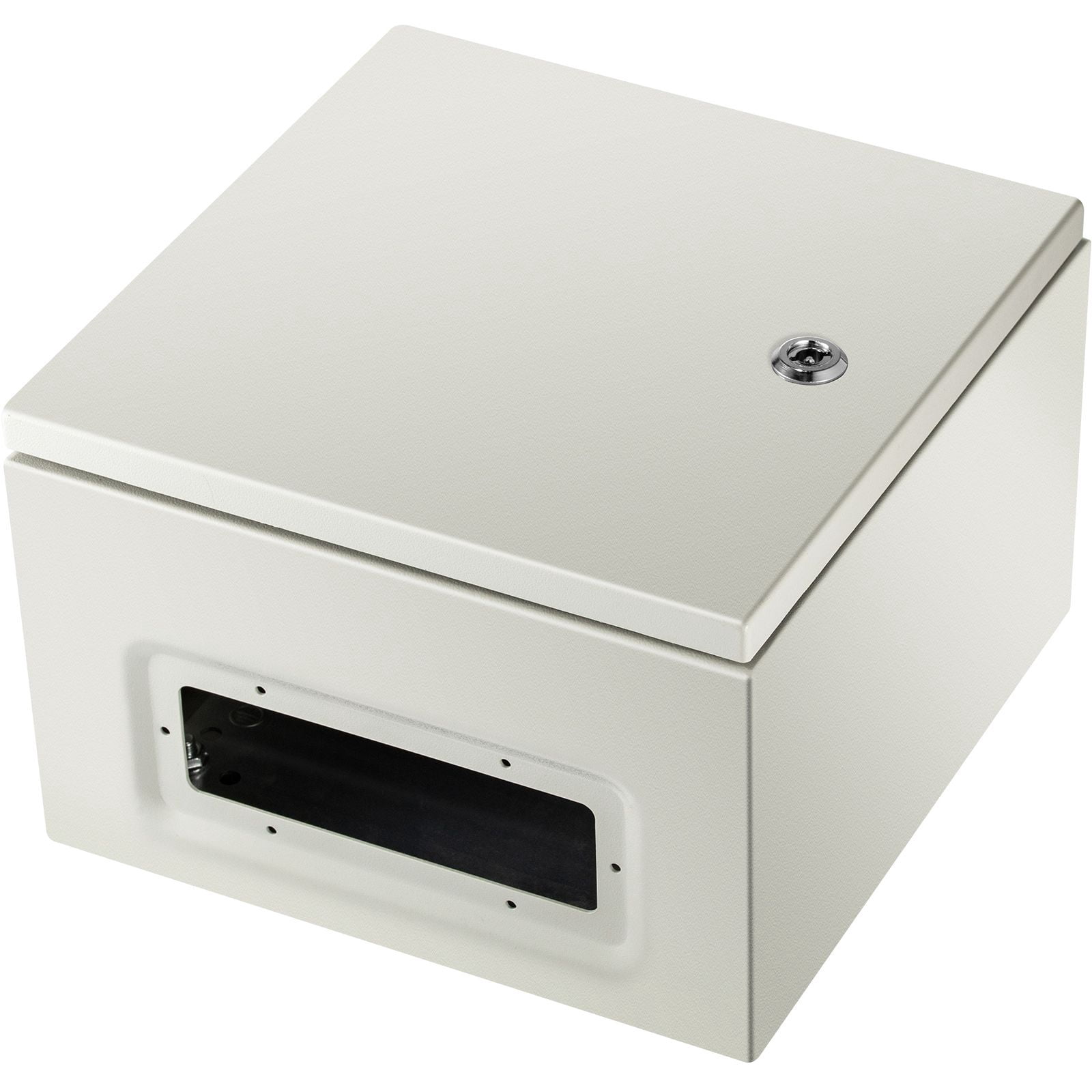 12 x 12 x 8 in NEMA Outdoor Electrical Enclosure Box, Detachable, with Mounting Plate, IP66 Waterproof Grade, Reinforced Lock & Hinge, for outdoor indoor electrical wiring and equipment protection