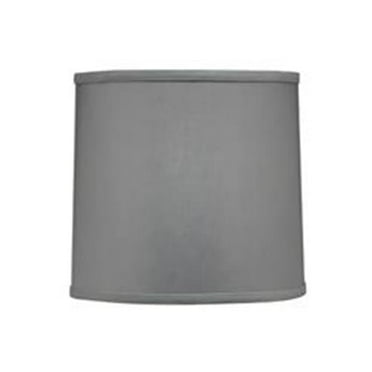 12 x 13 x 10 in. Hardback Drum Lamp Shade, Gray Butcher Linen