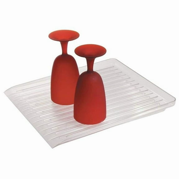 12 x 14.25 x 1.5 in. Clear Plastic Forma 2 Drainboard, Pack of 4