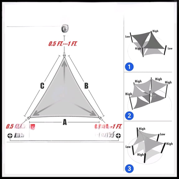 12' x 14' x 18.4' Brown Right Triangle Sun Shade Sail Order to Make RTAPT32, UPF50+ 95% UV Blockage, 200GSM Commercial Standard Heavy Duty, 3 Years Warranty (We Make Custom Size)$$Garden & Patio