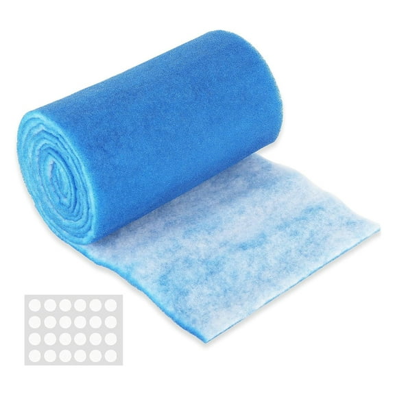 12" x 140" Air Vent Filters Kit - Cut to Size Floor Vent Filters for Home Electrostatic Air Filter Roll & Adhesive Hook Tape