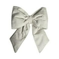 thumbnail image 1 of Vickerman QTX17766 12 x 15 in. Plush Velvet Christmas Bow, White, 1 of 1