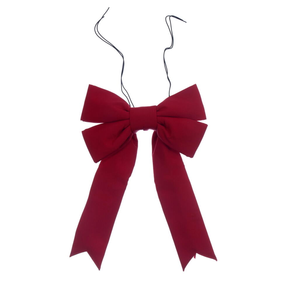 12" x 15" Red Canvas UV Bow 3.5" Size