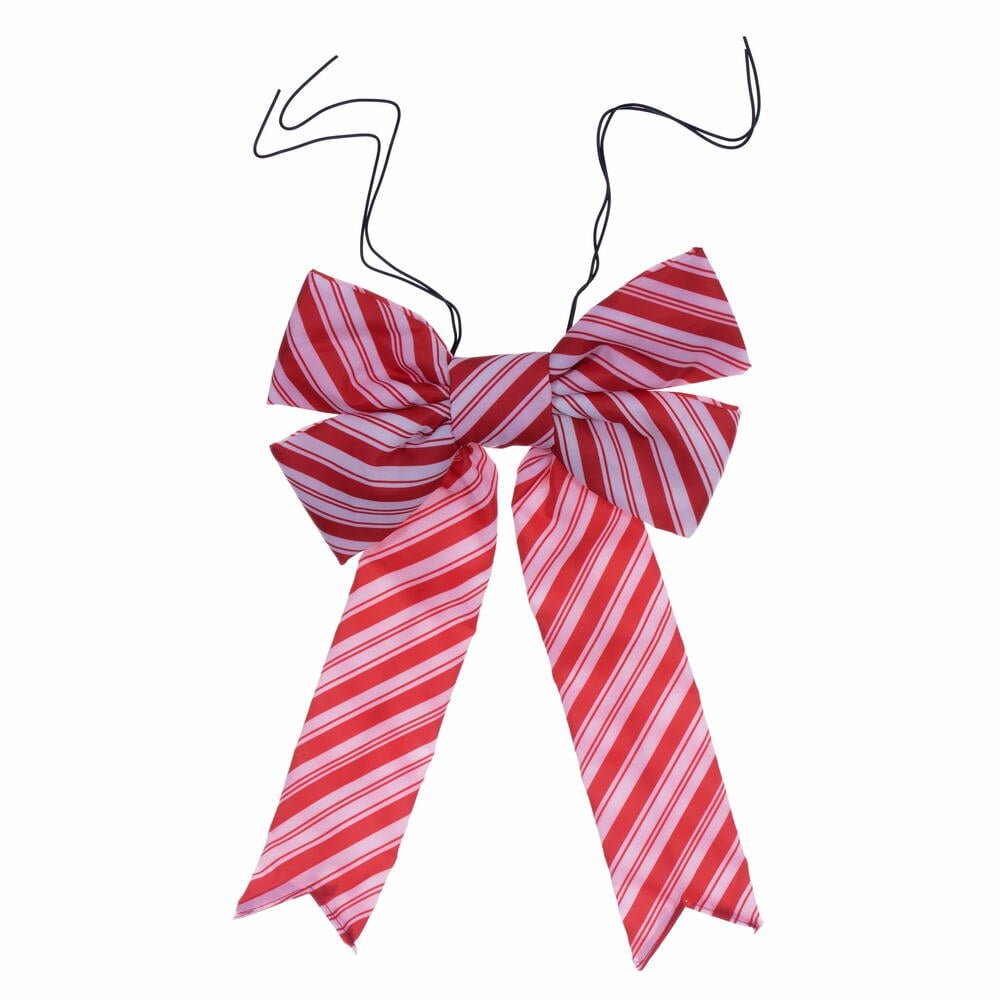 12" x 15" Red-White Nylon UV Bow 3.5" Si
