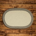 thumbnail image 1 of 12 x 15 ft. Hudson Oval Braided Rug, Light Gray, 1 of 1