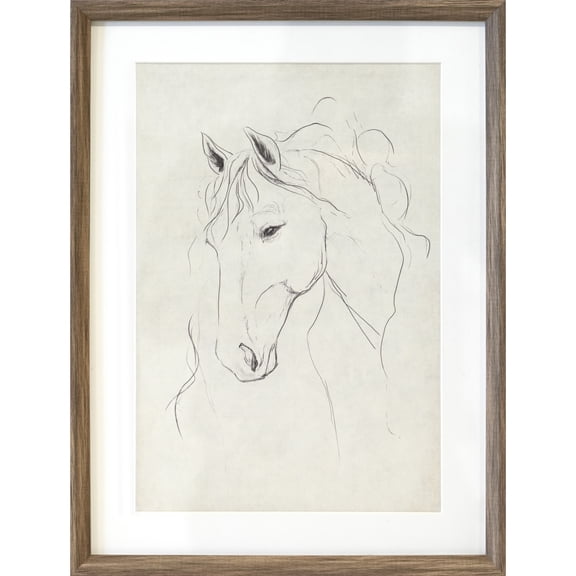 12" x 16" Horse Sketch Wall Art by Ashland - Spring Home Decor