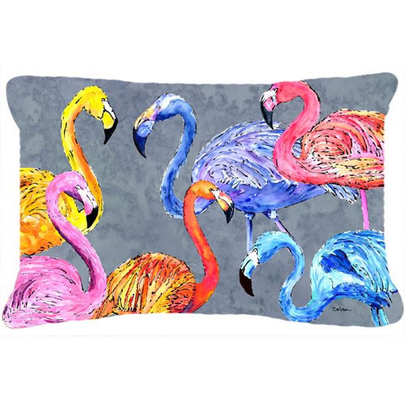 12 x 16 In. Flamingo Six Senses Indoor & Outdoor Fabric Decorative Pillow