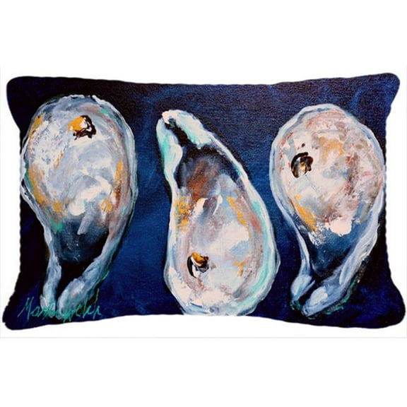12 x 16 In. Oysters Give Me More Indoor & Outdoor Fabric Decorative Pillow