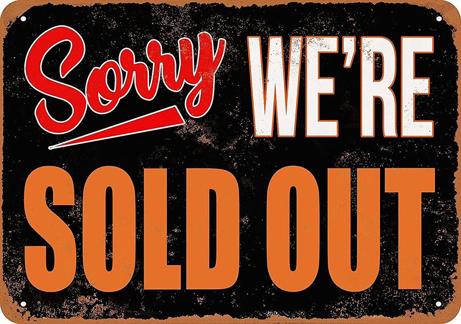 Sold Out Sign