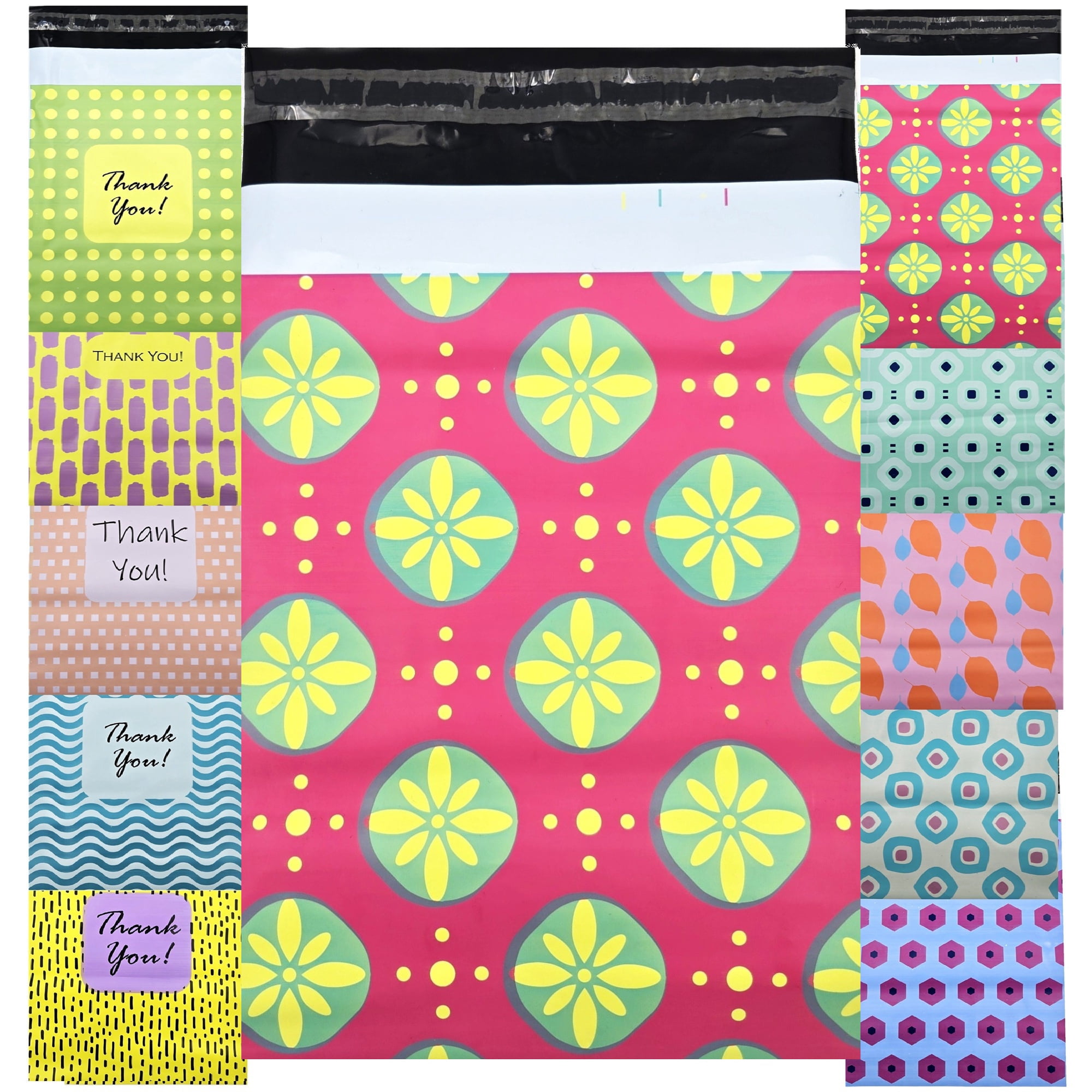 Poly Envelops 12 x 16 Poly Mailers Designer Quality 2.4Mil Thickness Shipping Plastic ...