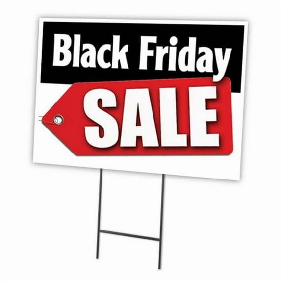 12 x 16 in. Black Friday Sale Yard Sign & Stake