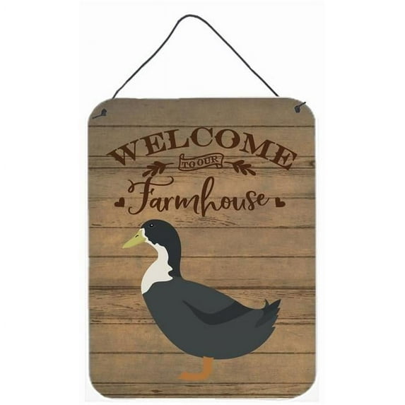 12 x 16 in. Blue Swedish Duck Welcome Wall or Door Hanging Prints