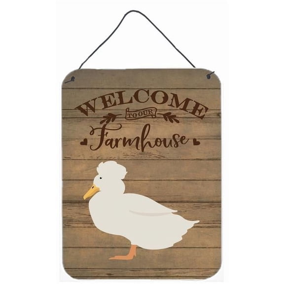 12 x 16 in. Crested Duck Welcome Wall or Door Hanging Prints