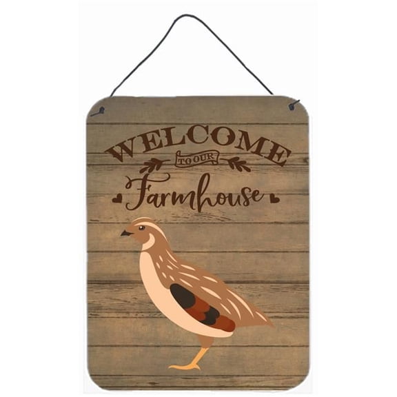 12 x 16 in. Golden Phoenix Quail Welcome Wall or Door Hanging Prints