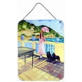 thumbnail image 1 of 12 x 16 in. Lady With Her Schipperke Aluminium Metal Wall Or Door Hanging Prints, 1 of 1