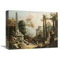 thumbnail image 1 of 12 x 16 in. Landscape with Classical Ruins & Figures Art Print - Marco Ricci, 1 of 1
