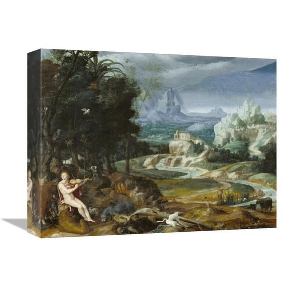 12 x 16 in. Landscape with Orpheus Art Print - Unknown 16th Century Flemish Painter