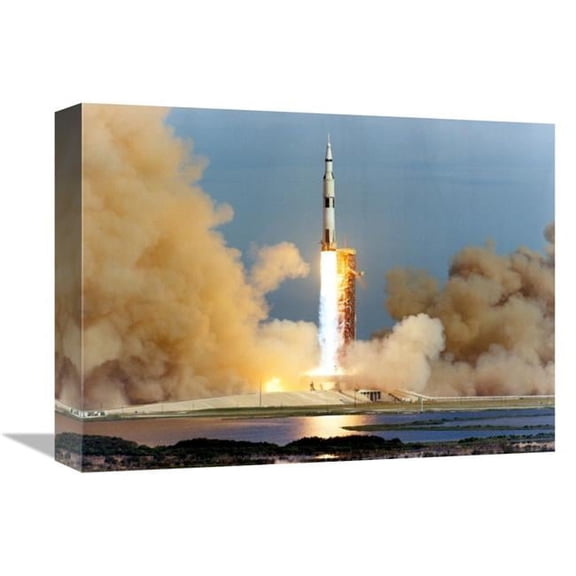12 x 16 in. Launch of the Apollo 15 Mission to the Moon, 1971 Art Print - NASA