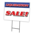 thumbnail image 1 of 12 x 16 in. Liquidation Sale Yard Sign & Stake Outdoor Plastic Coroplast Window, 1 of 1