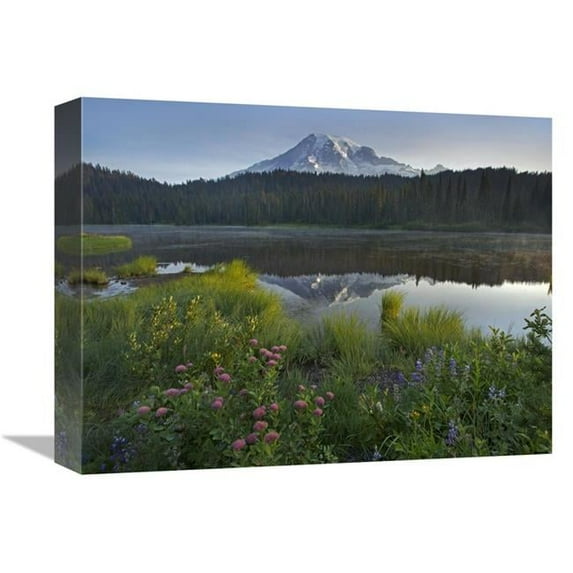 12 x 16 in. Mount Rainier & Reflection Lake, Mount Rainier National Park, Washington Art Print - Tim Fitzharris
