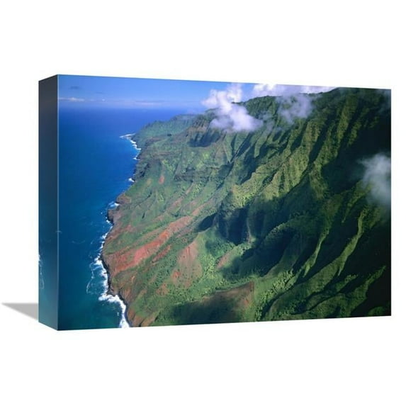 12 x 16 in. Rugged Cliffs Along Na Pali Coast State Park, Kauai, Hawaii Art Print - Tim Fitzharris
