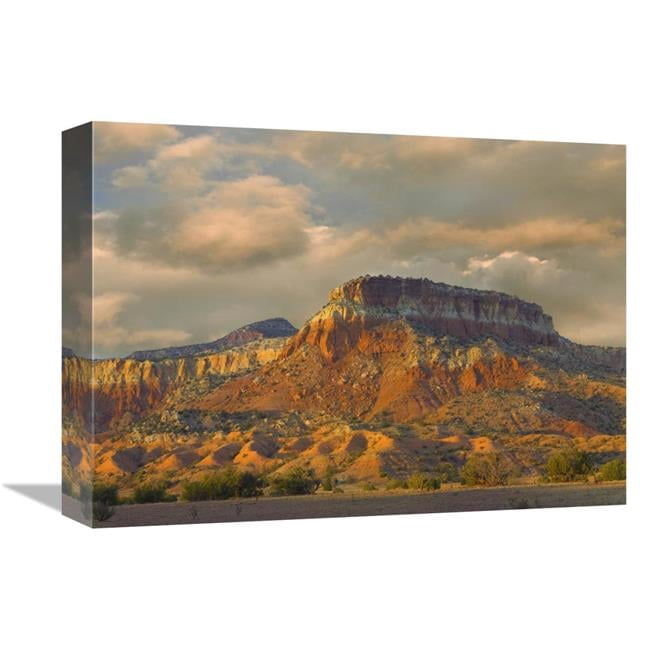 12 x 16 in. Sandstone Butte Showing Sedimentary Rock Layers, New Mexico ...