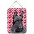 thumbnail image 1 of 12 x 16 in. Scottish Terrier Hearts Love And Valentines Day Aluminum Metal Wall & Door Hanging Prints, 1 of 1