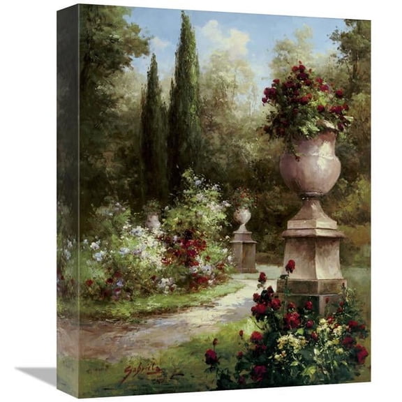 12 x 16 in. Secret Garden Path Art Print - Gabriela