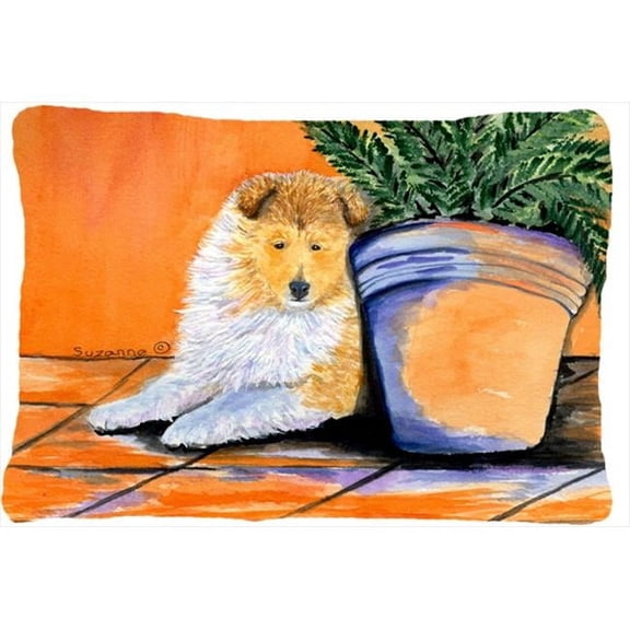 12 x 16 in. Sheltie Decorative Indoor & Outdoor Fabric Pillow
