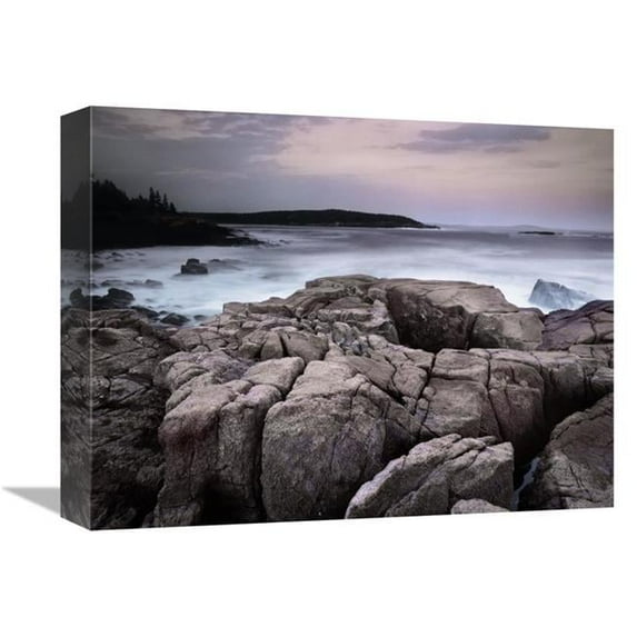 12 x 16 in. Sunset of the Atlantic Ocean Near Thunder Hole, Acadia National Park, Maine Art Print - Tim Fitzharris