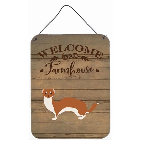 12 x 16 in. Weasel Welcome Wall or Door Hanging Prints